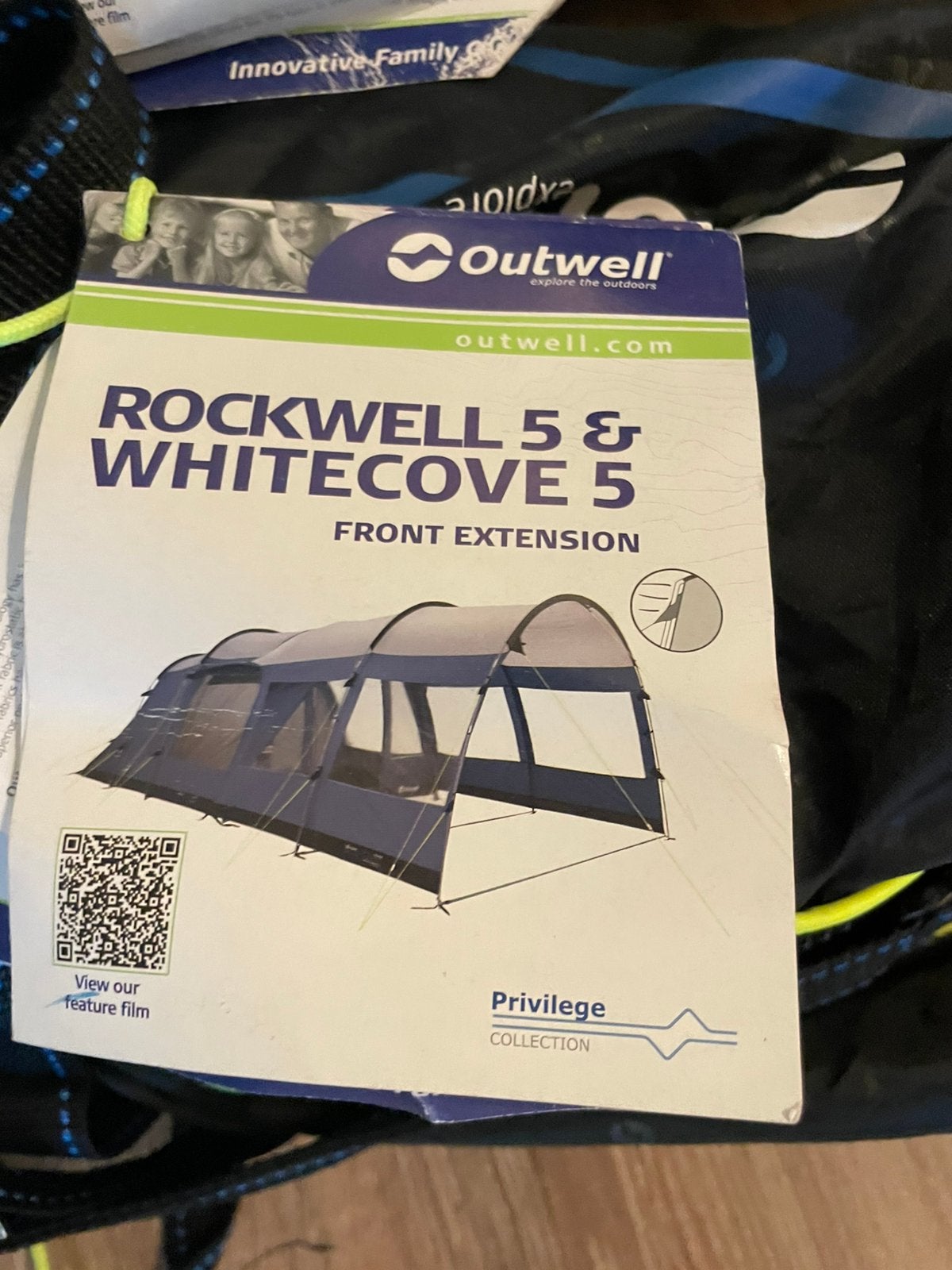 Outwell Whitecove 5 Tent met Front Extension, Ophalen, Nieuw, Tot en met 5