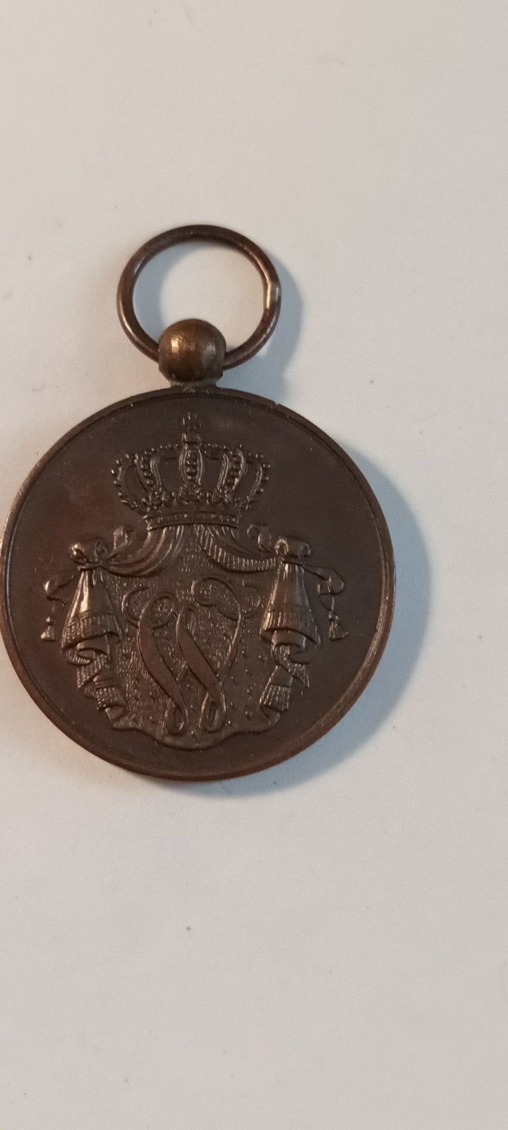 Historische Medaille met Kroon en Wapen, Ophalen of Verzenden
