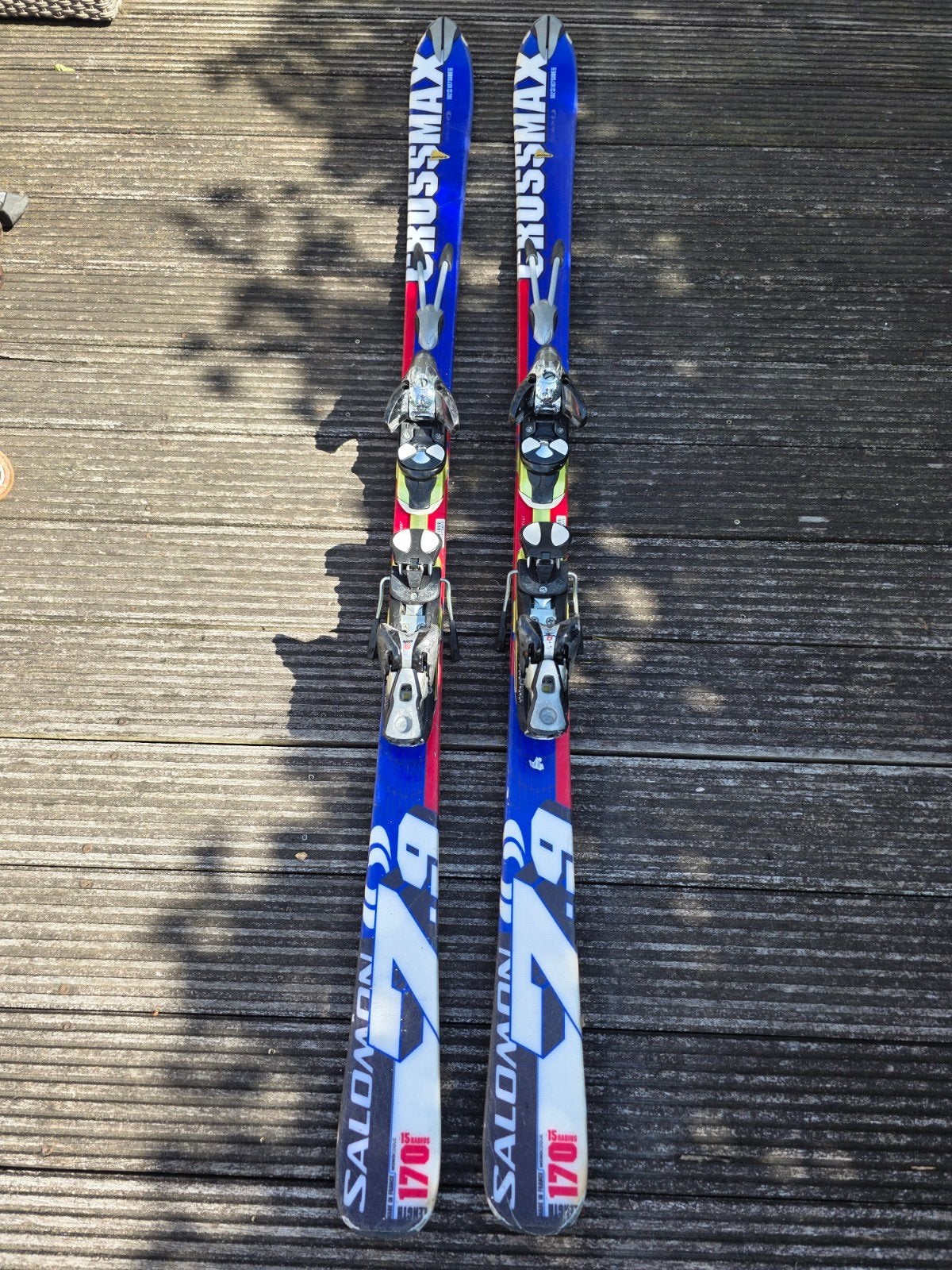 Salomon Crossmax 170 cm ski's met bindingen, 160 tot 180 cm, Gebruikt, Carve, Skiën