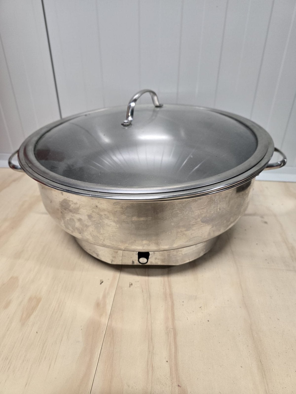 Sunnex elektrische chafing dish warmhoudpan, Huis en Inrichting, Keuken | Potten en Pannen, Ophalen, Zo goed als nieuw, Glas, Pot, Bus of Blik