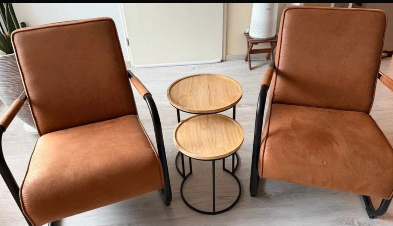 2 mooie fauteuils zgan, Ophalen, Zo goed als nieuw, 75 tot 100 cm, 50 tot 75 cm
