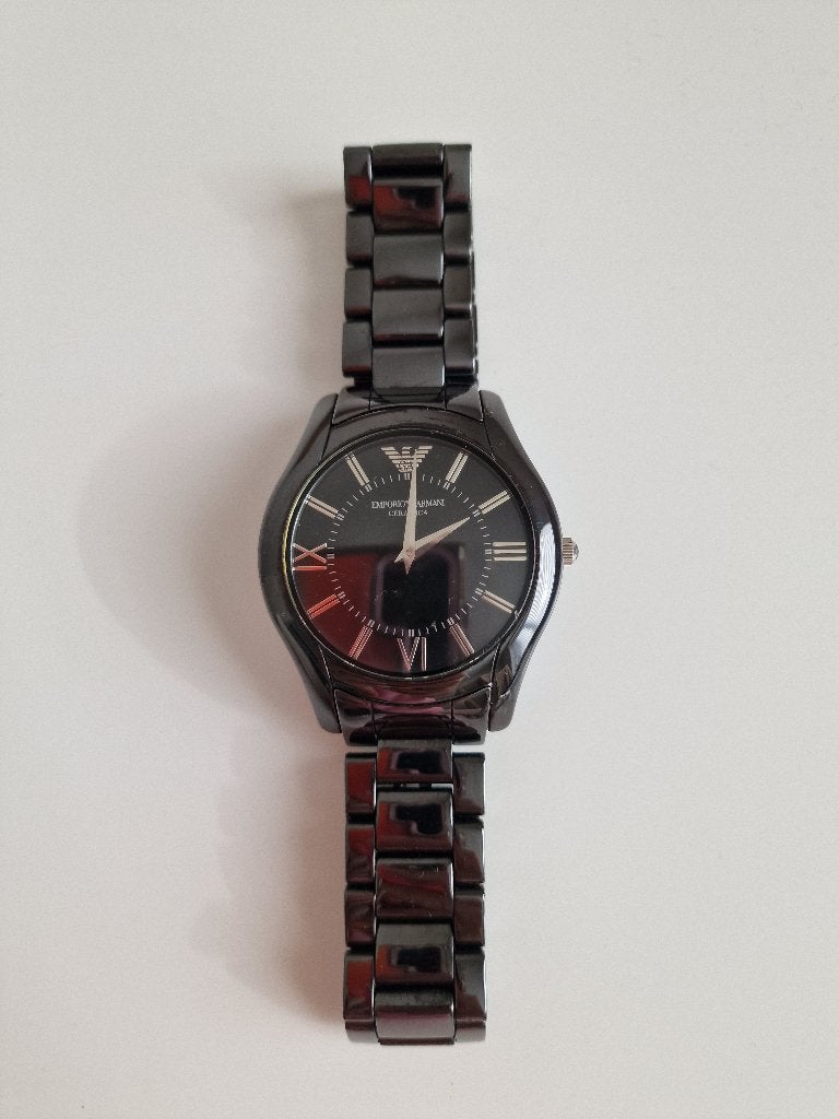 Armani keramiek horloge, Overige merken, Overige materialen, Polshorloge, Overige materialen