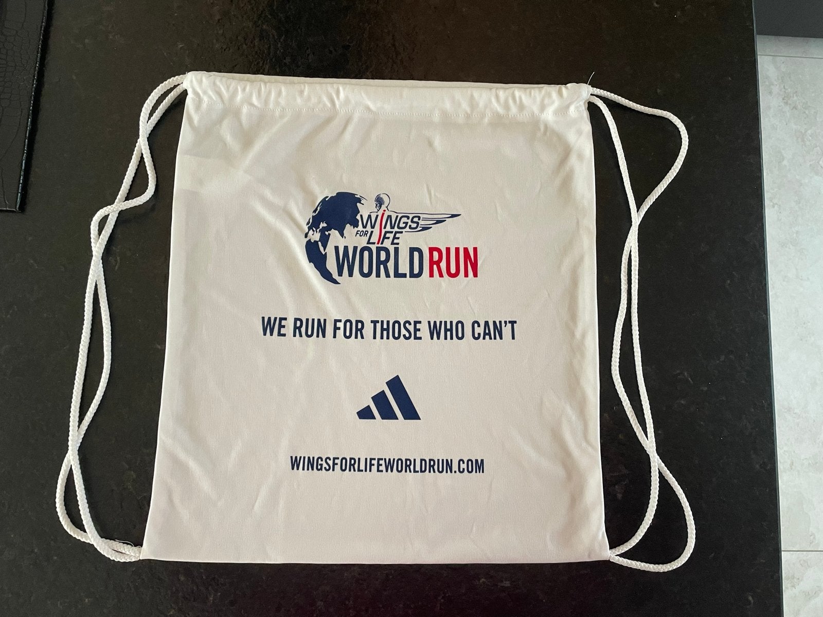 Adidas Wings for Life World Run Gymtas Wit Nieuw, Ophalen of Verzenden, Nieuw, Wit, Overige typen