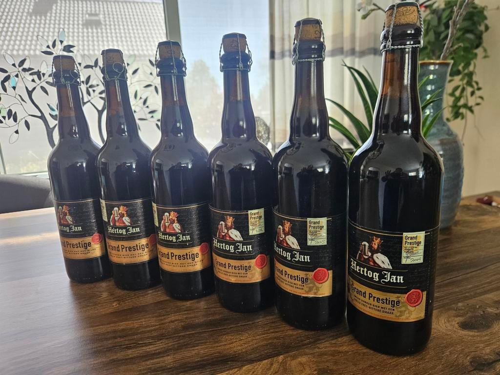 Hertog Jan Grand Prestige 2009 t/m 2014 (6 flessen), Verzamelen, Ophalen of Verzenden, Nieuw, Flesje(s), Hertog Jan
