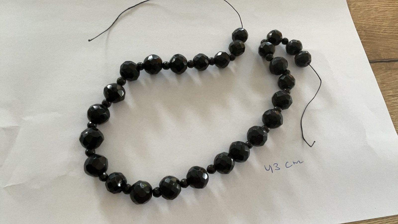 Elegante Granaatketting - 43 cm, Gebruikt, Ophalen of Verzenden, Steen of Mineraal, Met edelsteen
