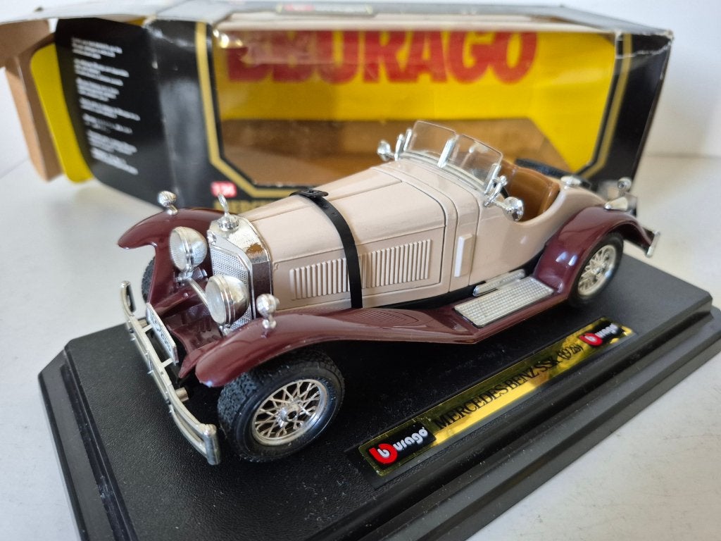 Bburago 1509 Burago Mercedes-Benz SSK 1928 schaal 1:24, Ophalen of Verzenden, Zo goed als nieuw, Auto, Bburago