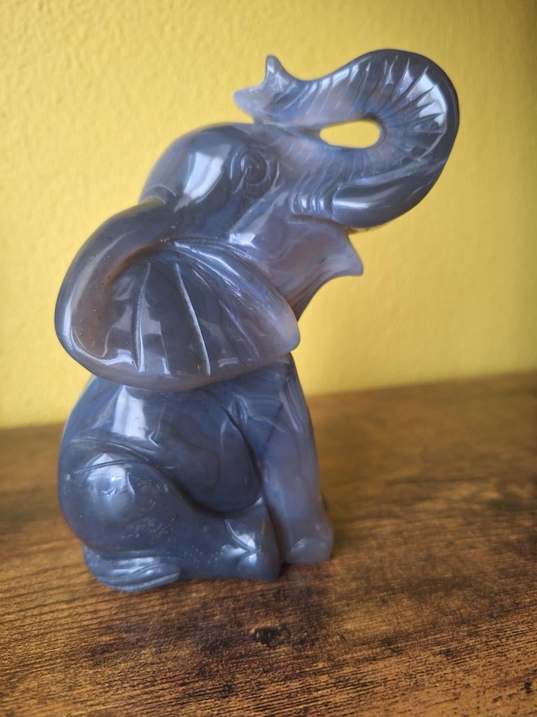 UNIEK // Olifant amethist & agaat, Verzenden, Dier