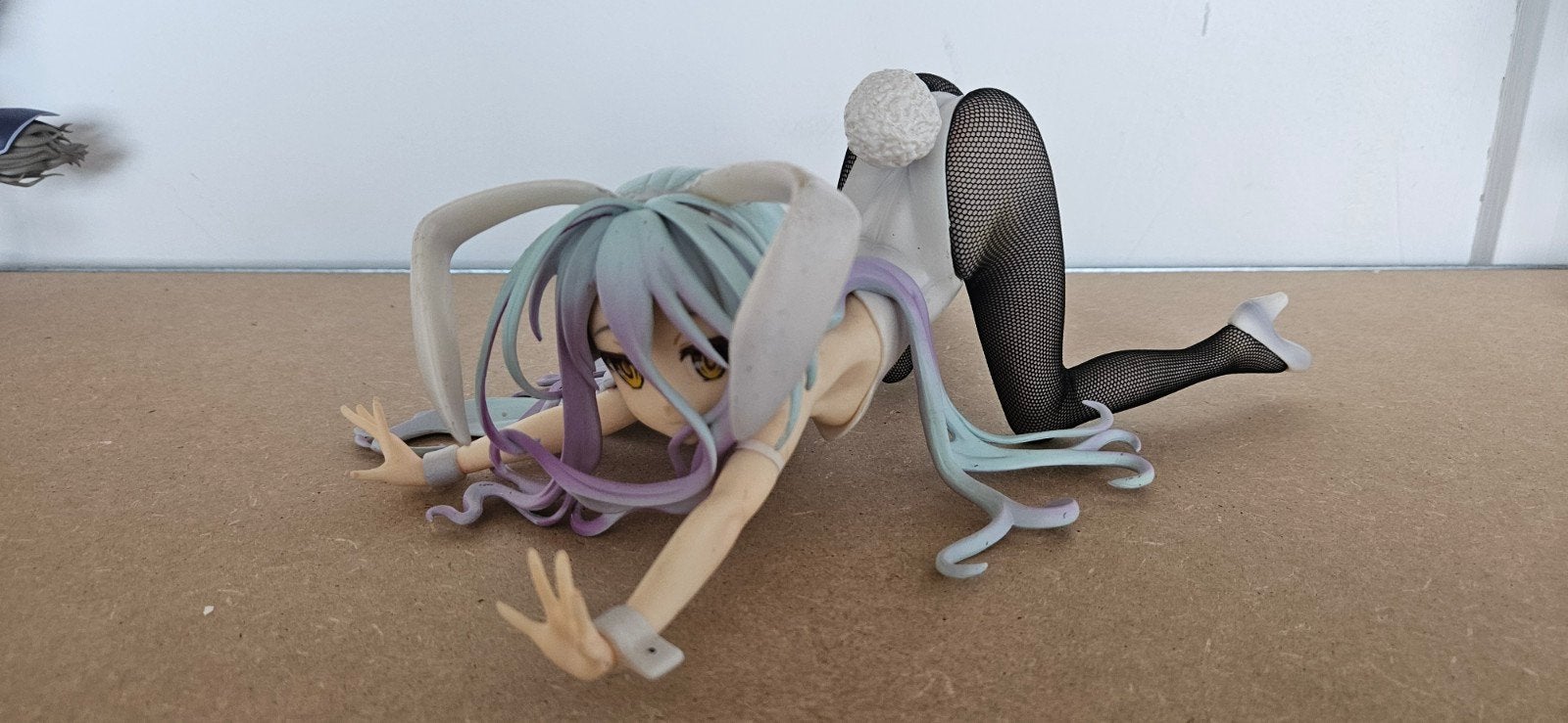 Anime Bunny Girl Figuur shiro, Ophalen of Verzenden, Gebruikt