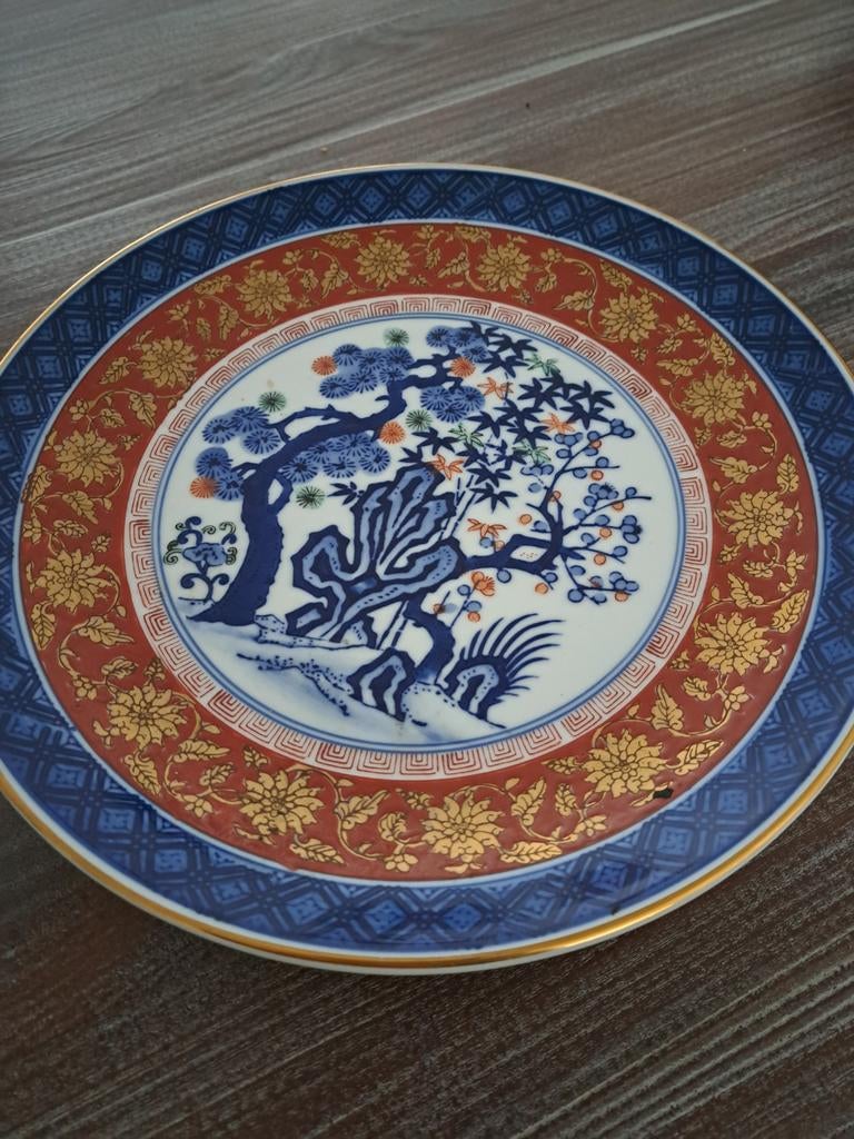 Imari porselijnen bord uit japan, Antiek en Kunst, Ophalen of Verzenden