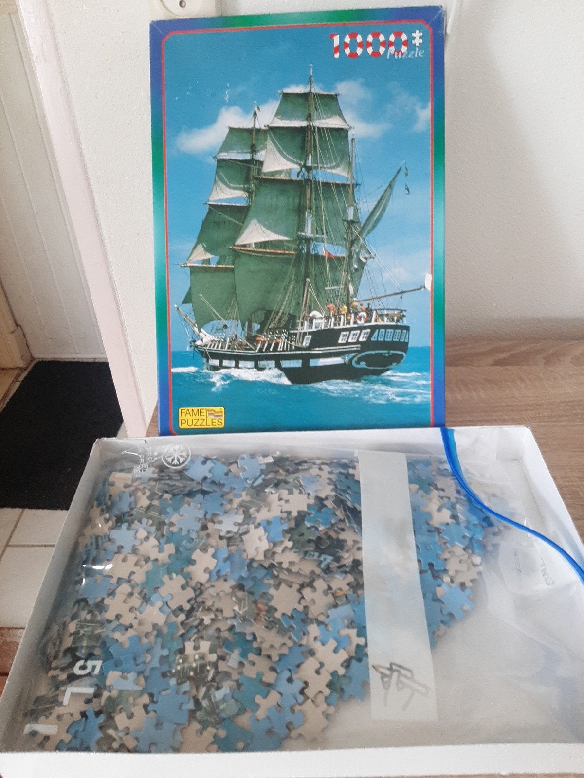 Fame Puzzles Zeilschip 1000 stukjes, Hobby en Vrije tijd, Denksport en Puzzels, Ophalen of Verzenden