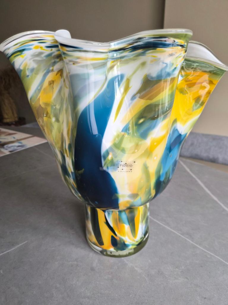 Fidrio vaas., Huis en Inrichting, Woonaccessoires | Vazen, Ophalen of Verzenden, Zo goed als nieuw, Overige kleuren, Minder dan 50 cm