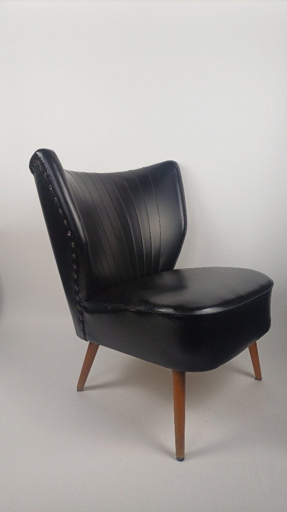 Vintage cocktailstoel clubfauteuil jaren 50 / 60 midcentury, Ophalen, Minder dan 50 cm, Gebruikt, Midcentury-modern
