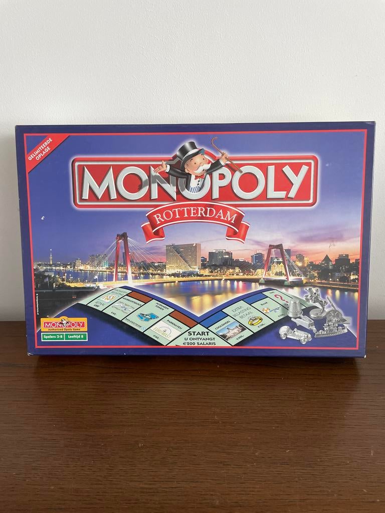 Monopoly Gezelschapsspel - Rotterdam Editie, Hobby en Vrije tijd, Gezelschapsspellen | Bordspellen, Drie of vier spelers, Ophalen of Verzenden