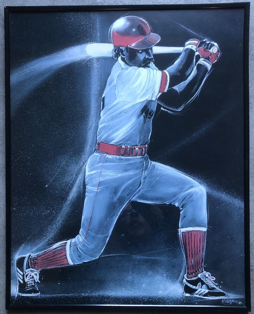 H. WIERSMA 1989 - HONKBALLER 40 X 50 CM, Ophalen of Verzenden