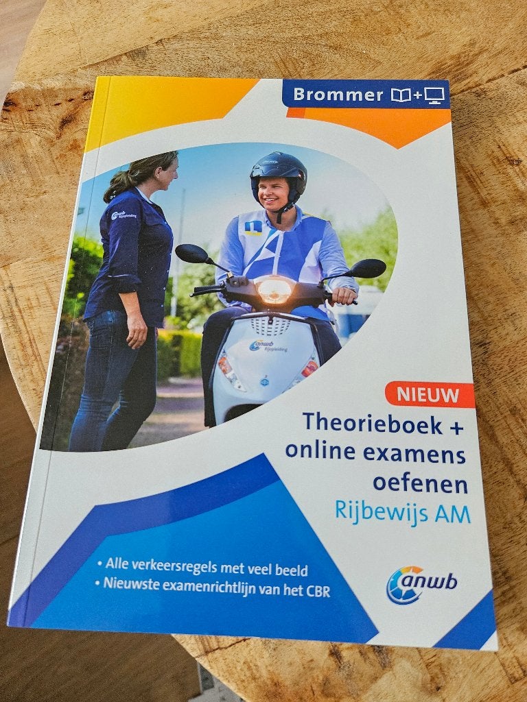 Theorie boek brommer ANWB, Boeken, Ophalen, Alpha, Zo goed als nieuw, Niet van toepassing
