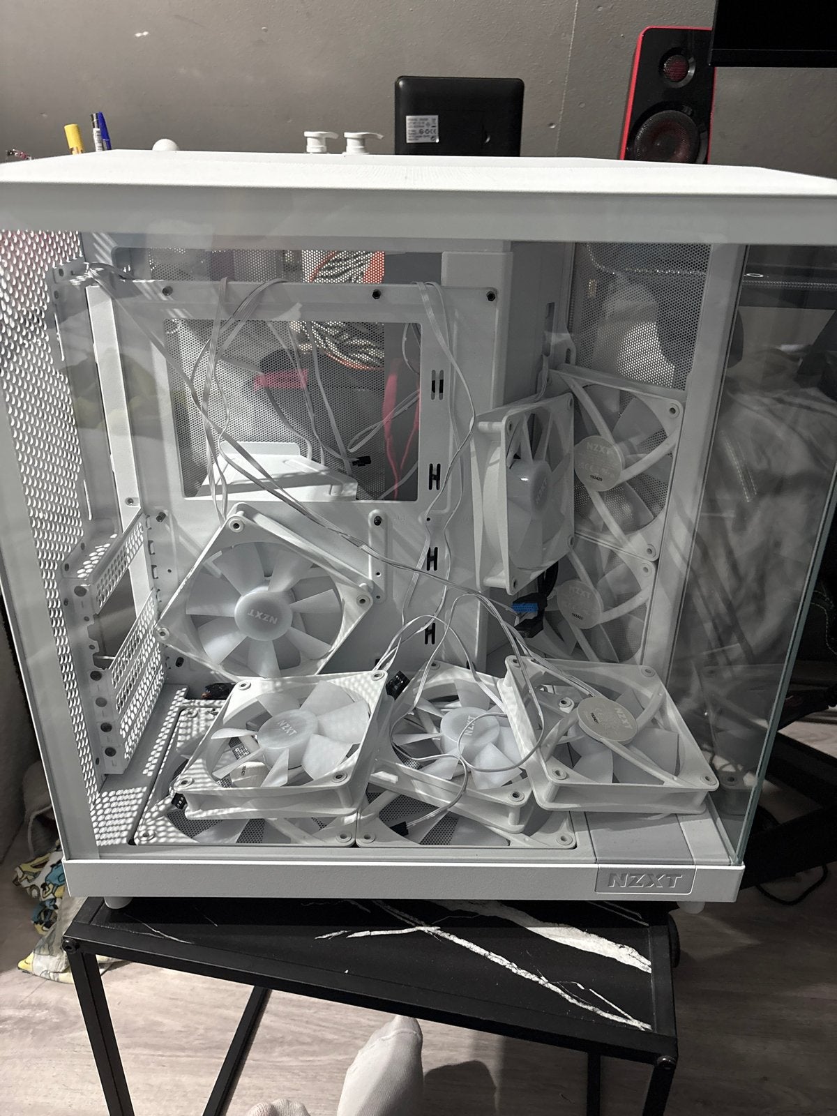 NZXT H6 Flow RGB White PC-behuizing met 6 fans, Computers en Software, Computerbehuizingen, Ophalen, Gebruikt