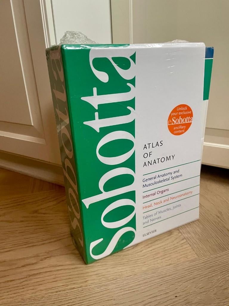 Sobotta Atlas of Anatomy COMPLETE set (4 delen) NIEUW, Ophalen of Verzenden, Beta, Nieuw, WO
