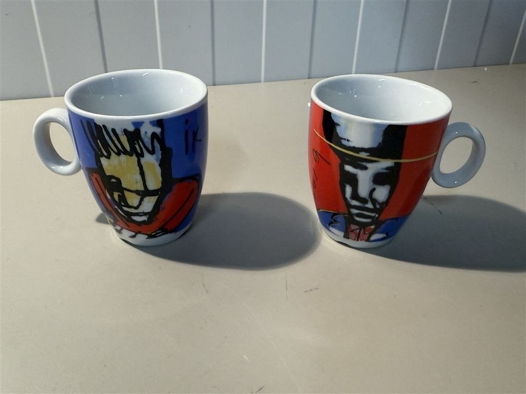 koffie thee mok - Herman Brood, Ophalen of Verzenden, Nieuw, Porselein, Bestek