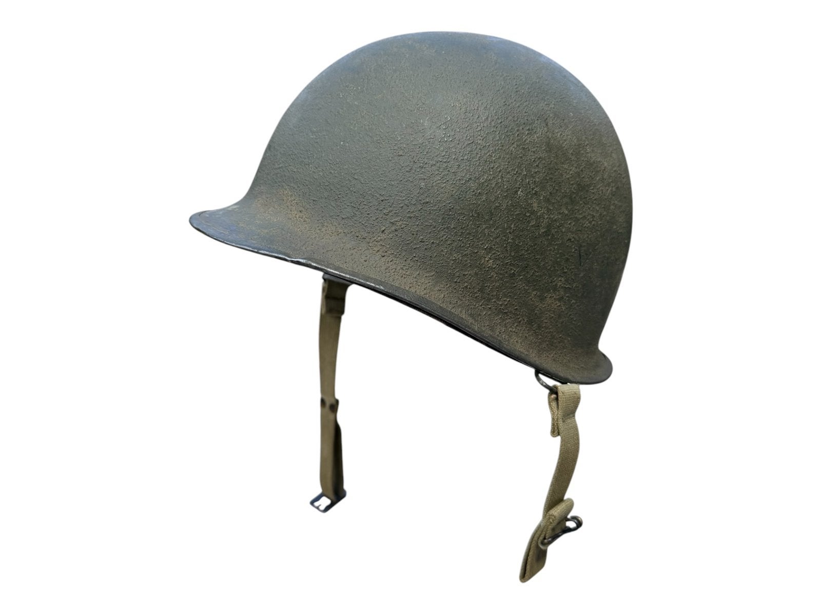 WW2 M1 swivel bale helm met Firestone liner near mint, Ophalen of Verzenden, Amerika, Helm of Baret