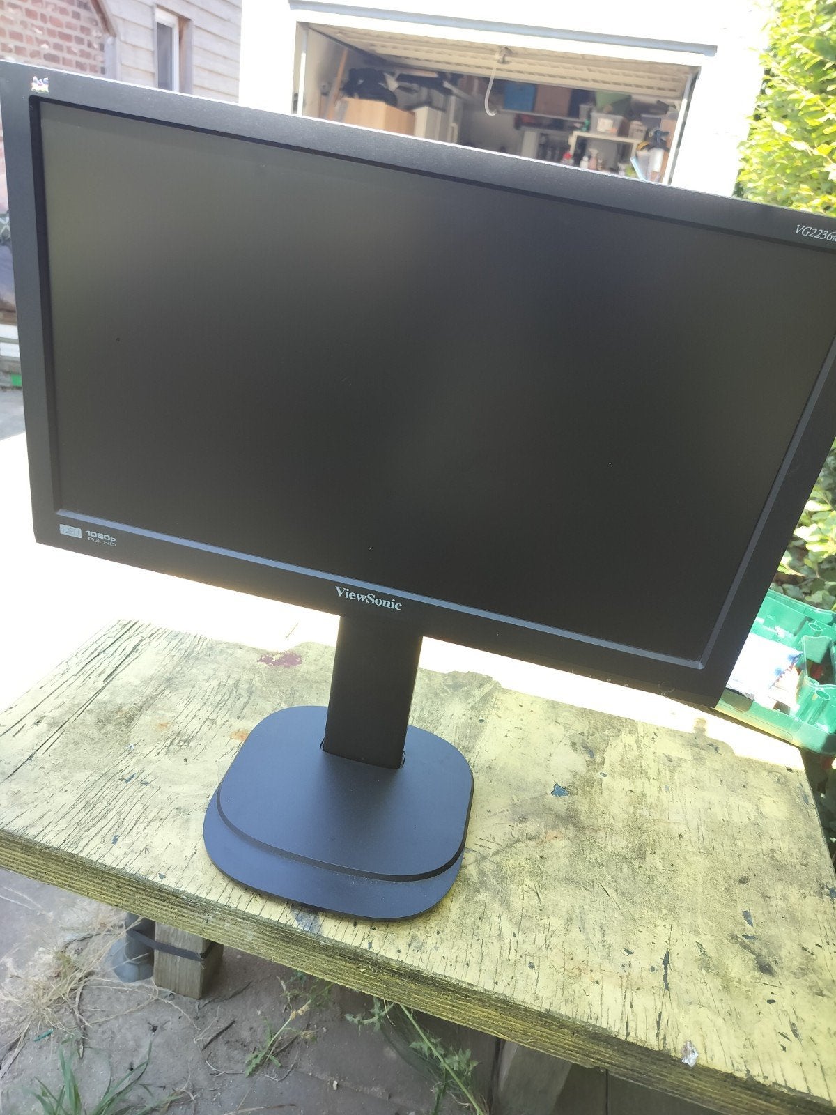 ViewSonic VG2236wm-LED Full HD Monitor, Ophalen, Gebruikt, Full HD, Onbekend