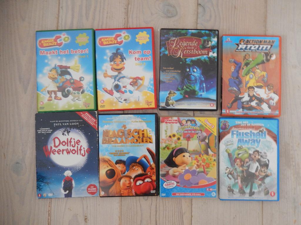 * 7x verschillende kinder / jeugd dvd per stuk e 1,00 *, Cd's en Dvd's, Avontuur, Alle leeftijden, Ophalen of Verzenden, Zo goed als nieuw