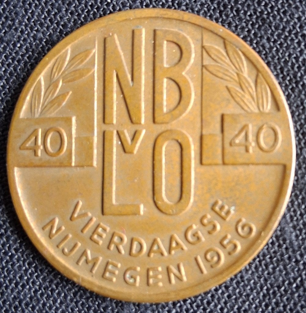 Penning 40 jaar Vierdaagse, Verzenden, Brons, Nederland
