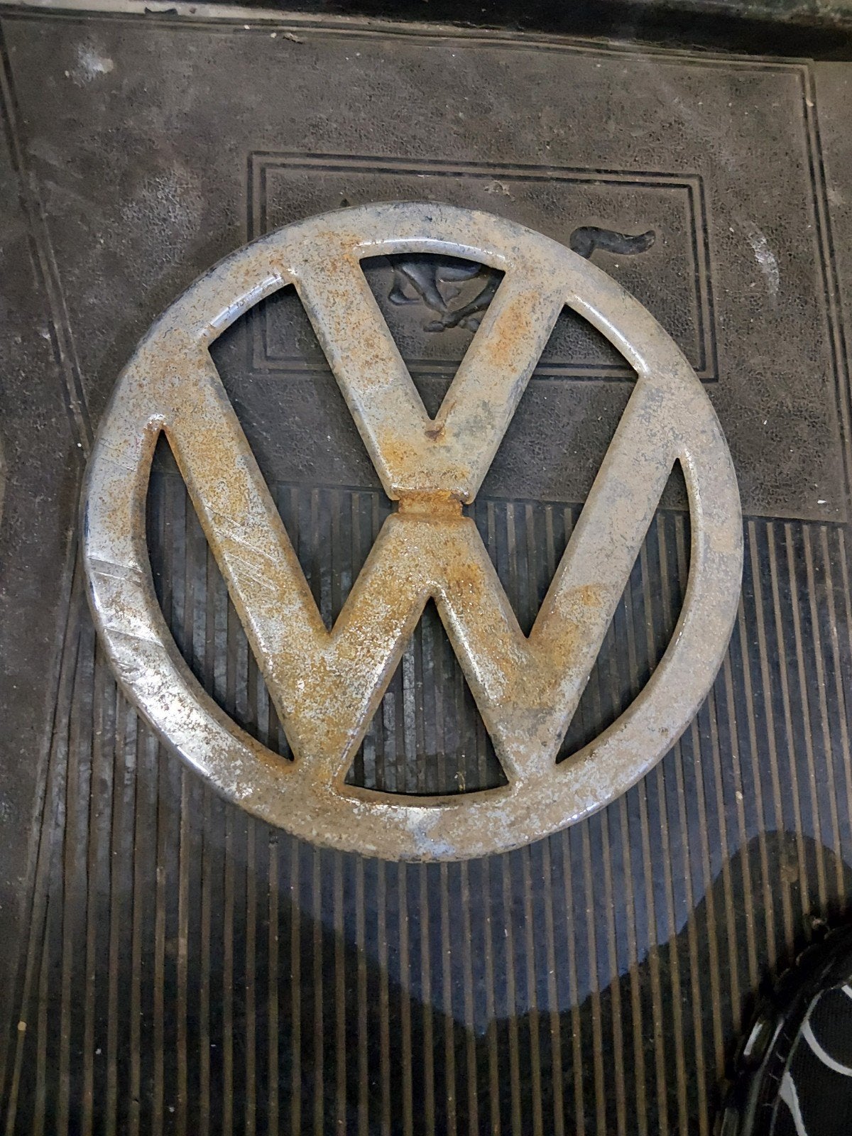 VW Logo Bus T1 T2 - 31cm Groot - Vintage Look, Ophalen, Gebruikt, Volkswagen