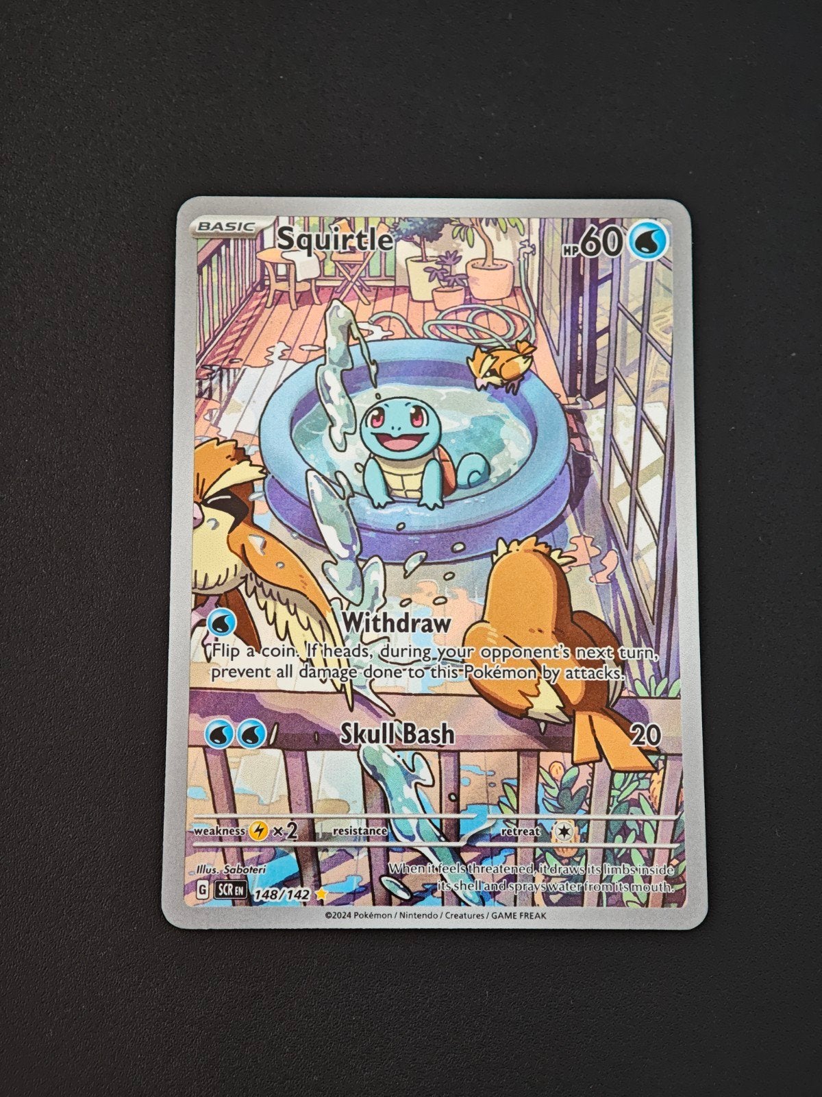 Squirtle 148/142 (Illustratie Rare), Ophalen of Verzenden, Zo goed als nieuw, Losse kaart