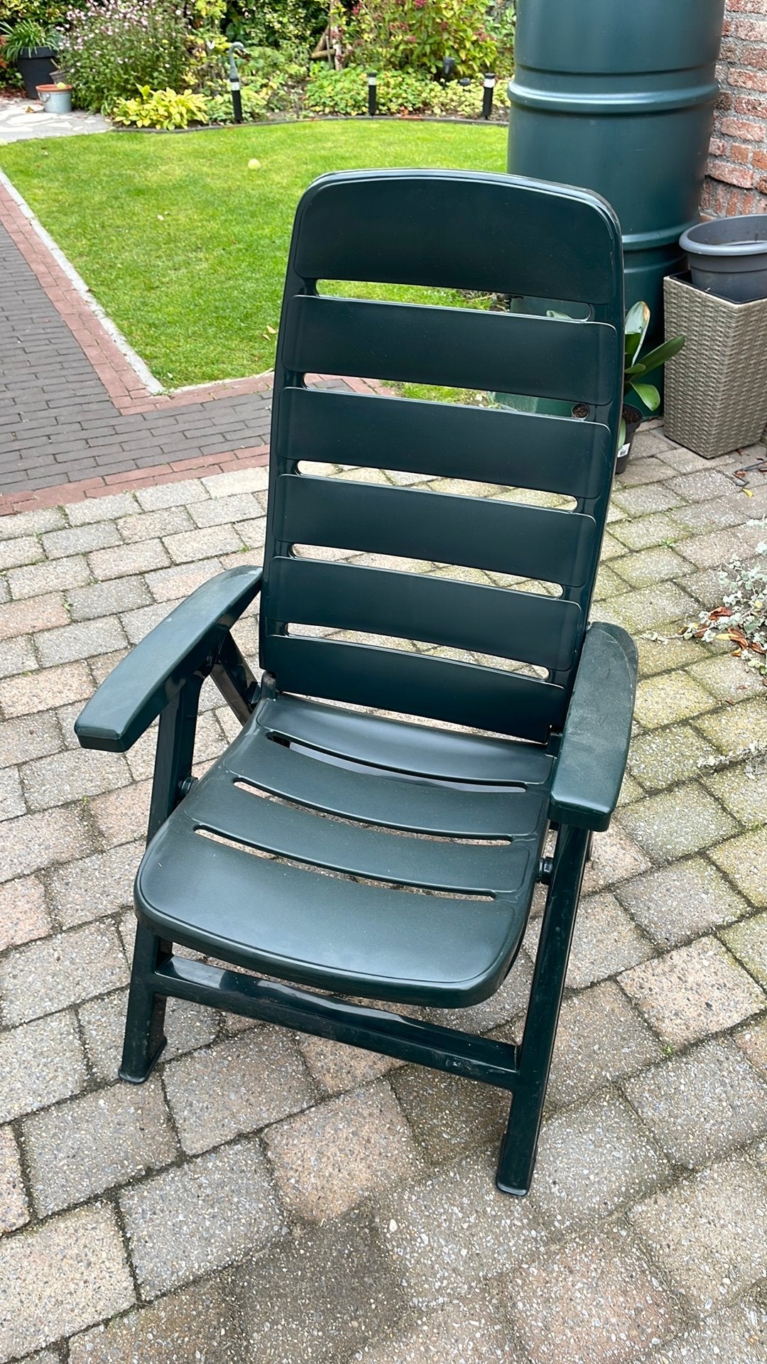 5 tuinstoelen, Tuin en Terras, Ophalen, Zo goed als nieuw, Kunststof, Inklapbaar