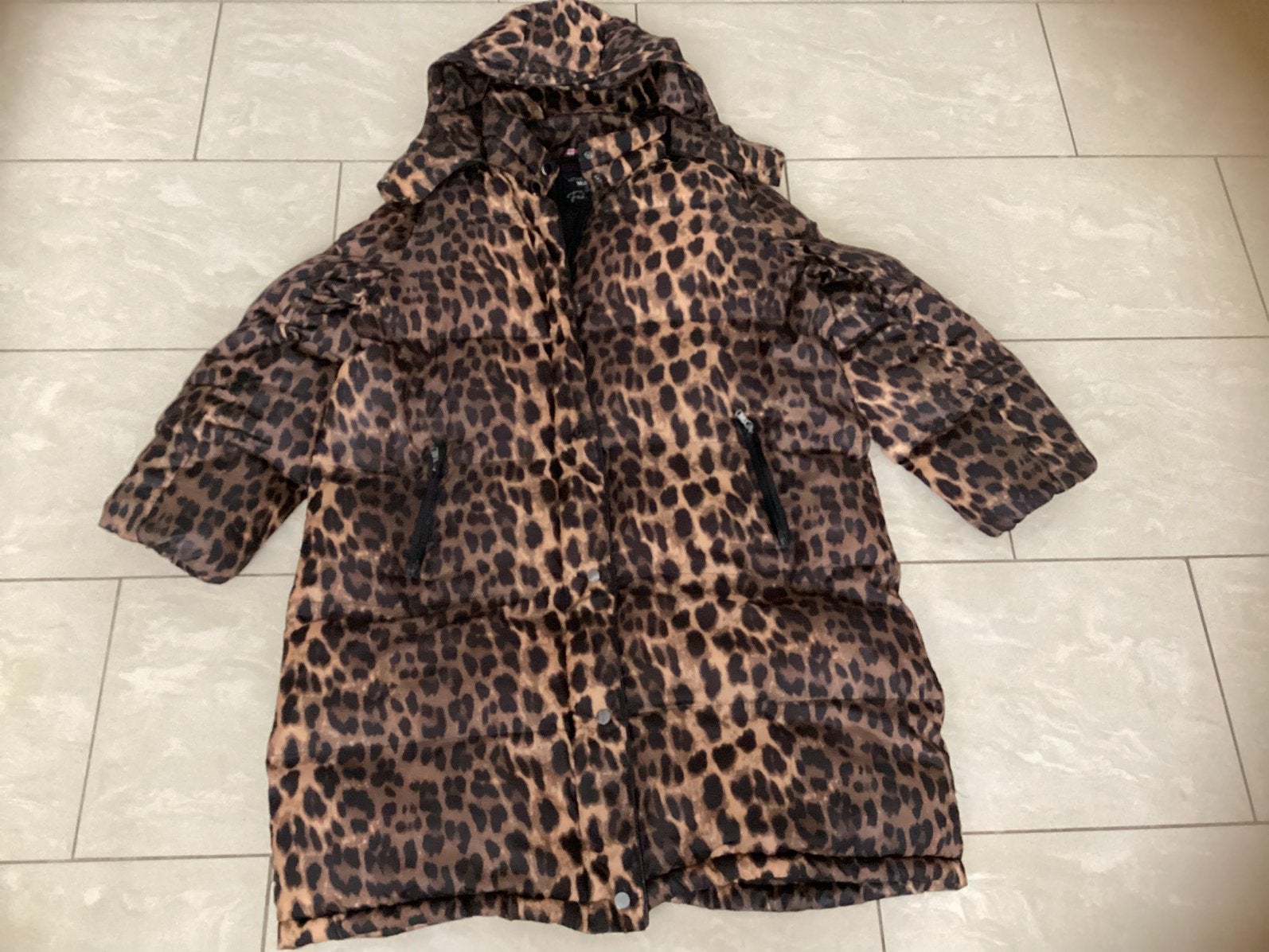 Originele Yesta dons tijger Jas XL, Ophalen, Gedragen, Maat 46/48 (XL) of groter, Bruin