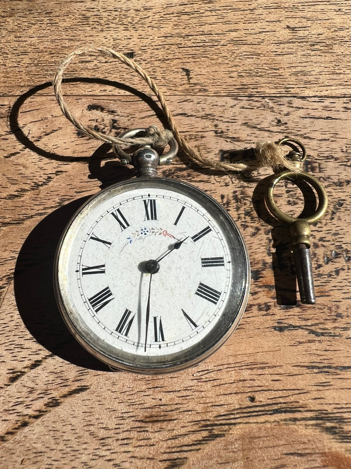 Zilveren dameszakhorloge 36mm, gemerkt VB 18603, Sieraden, Tassen en Uiterlijk, Antieke sieraden, Verzenden, Zilver, Overige typen