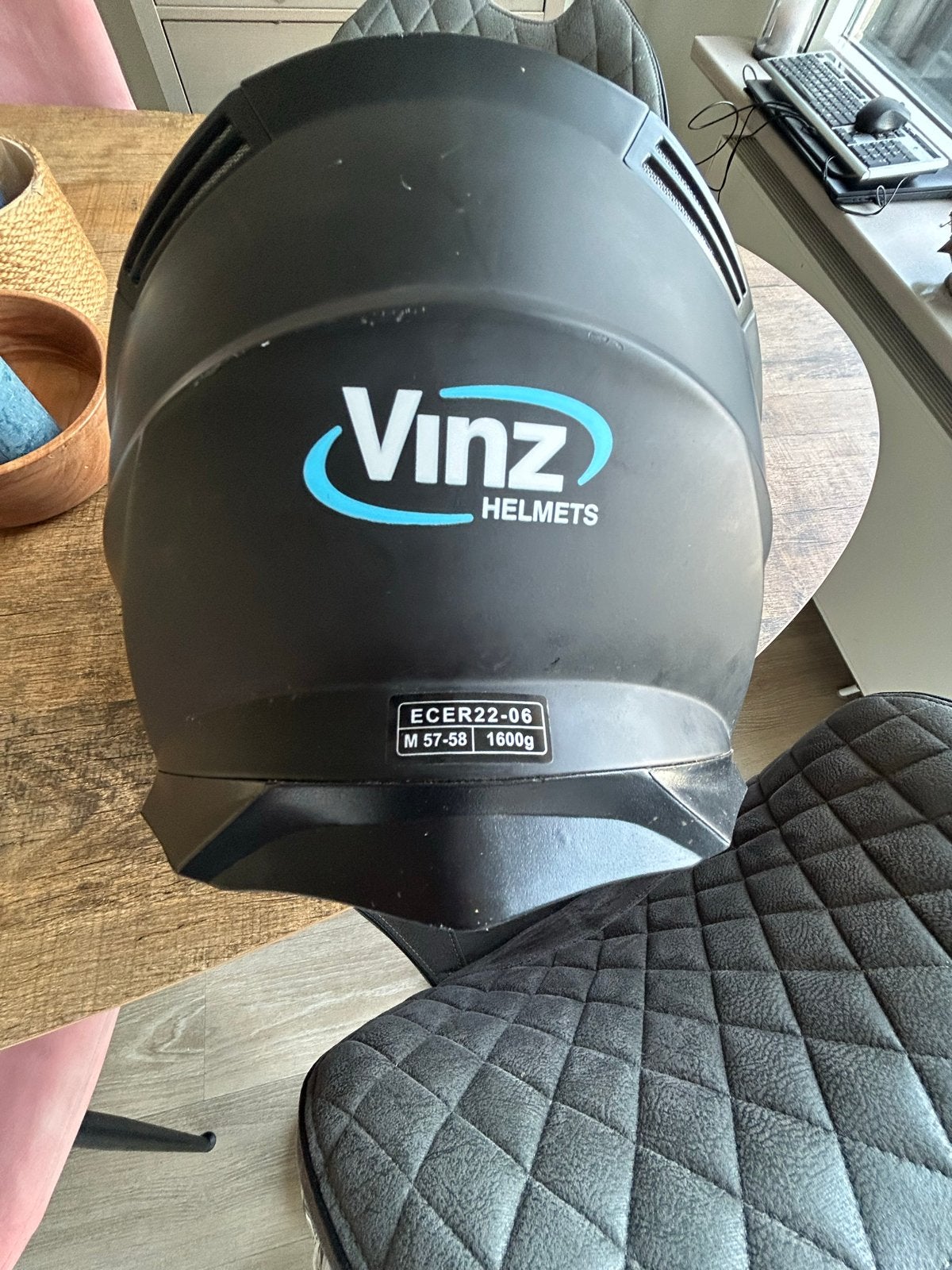 Vinz systeemhelm - Maat M - Zwart, Overige merken, M, Systeemhelm, Ophalen of Verzenden