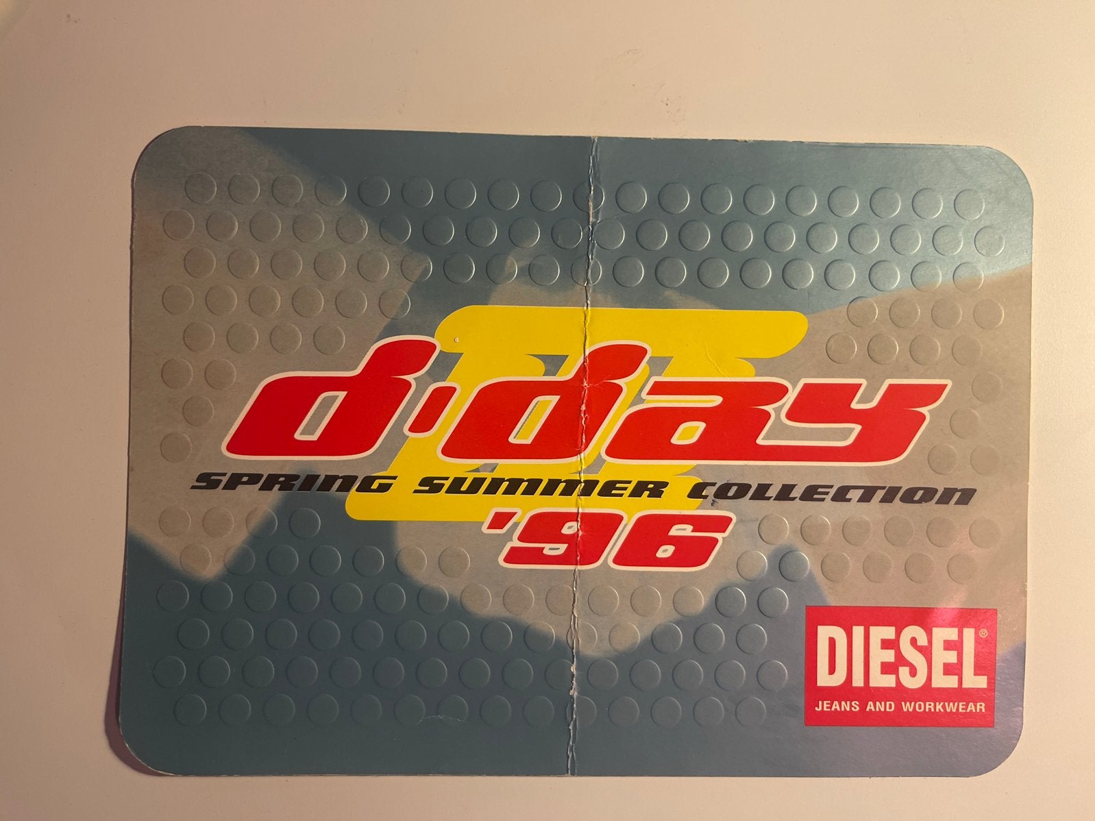 officiële VIP-toegangspas voor Diesel D-Day III, 1996, Verzenden