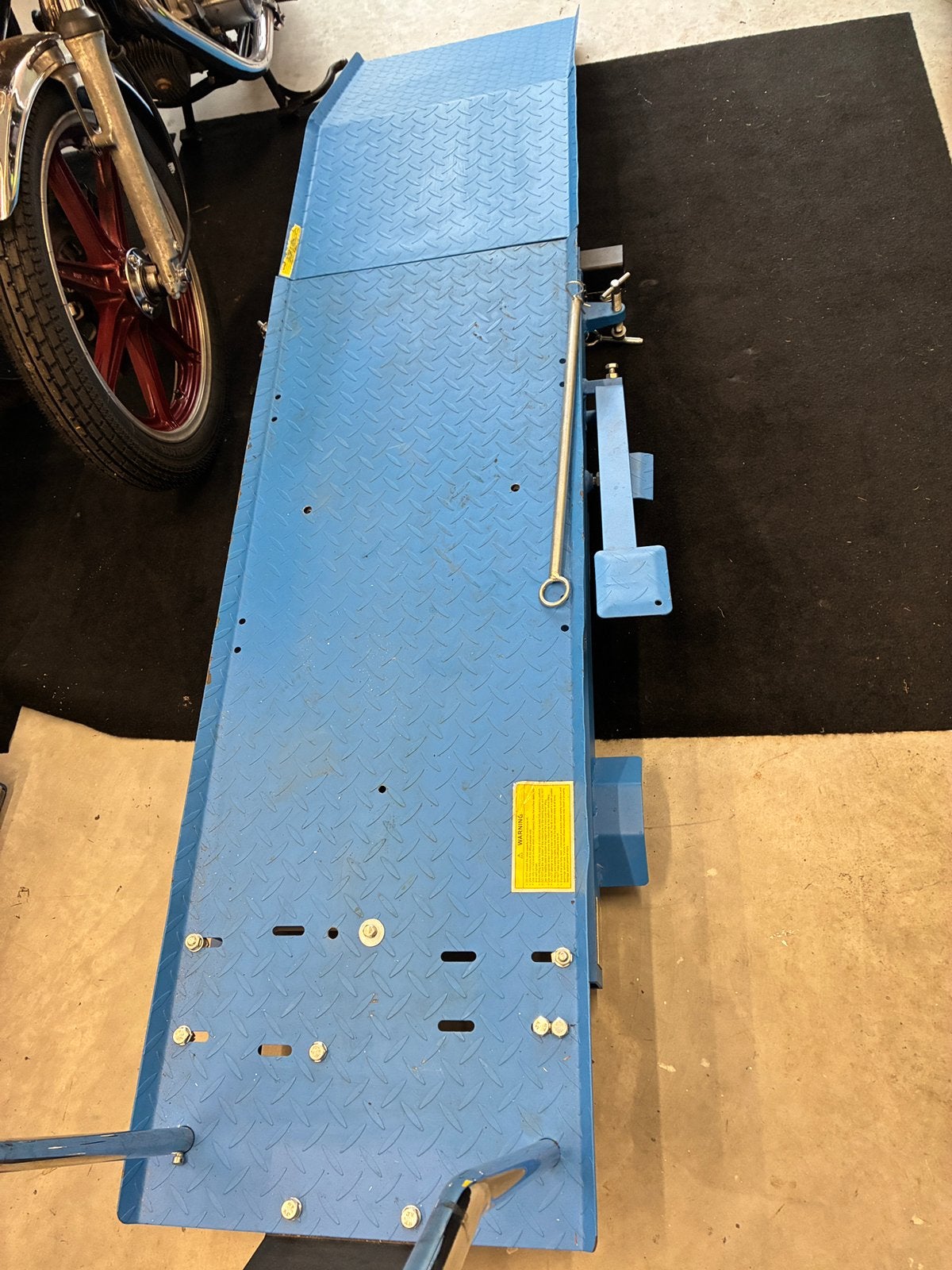 Motorheftafel, Ophalen