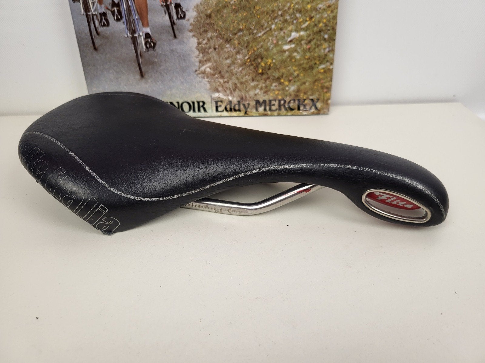 Flite classic restyle zadel met titanium rails, Gebruikt, Titanium, Ophalen of Verzenden, Selle Italia