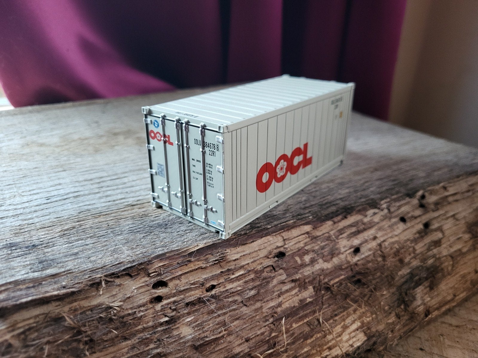 Modelbouw container OOCL Thermo King, Overige merken, 1:50 of kleiner, Overige typen, Ophalen of Verzenden