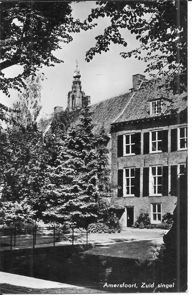 Amersfoort, Zuid singel - Oude Ansichtkaart 1961, Verzamelen, Ophalen of Verzenden, 1960 tot 1980, Gelopen, Utrecht