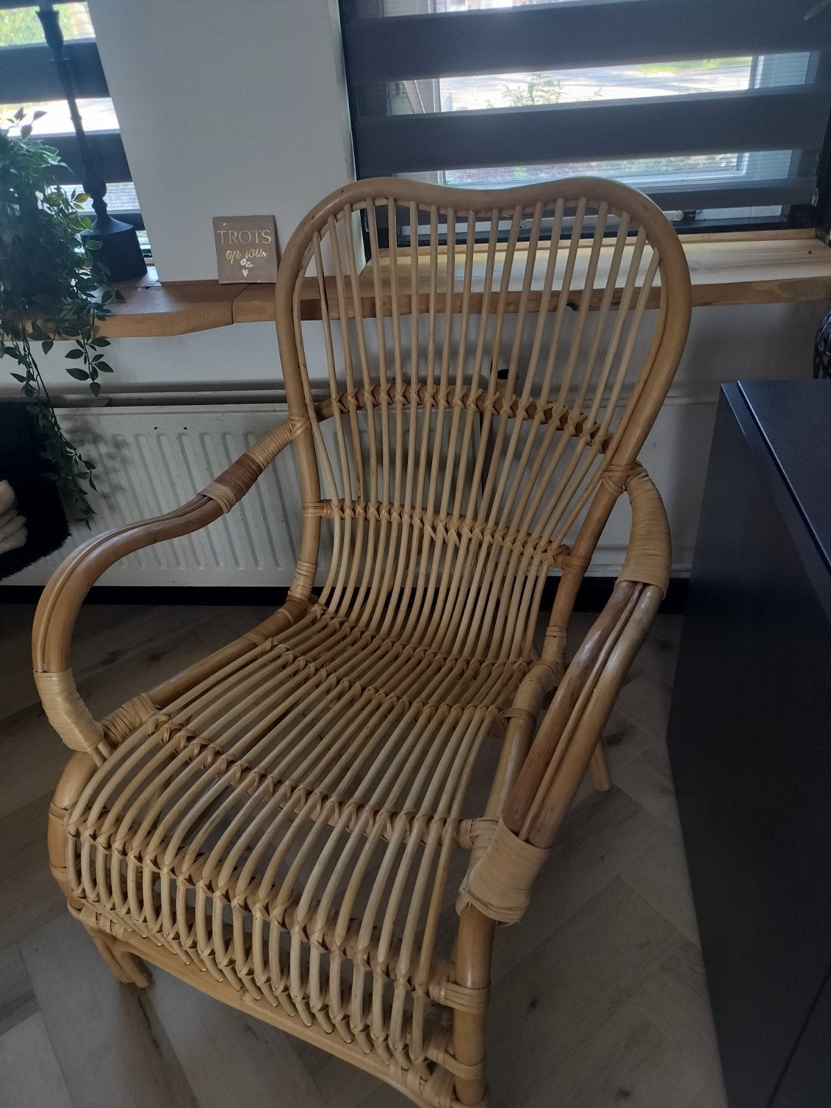 rieten rotan stoel., Ophalen, Overige kleuren, Nieuw, Riet of Rotan