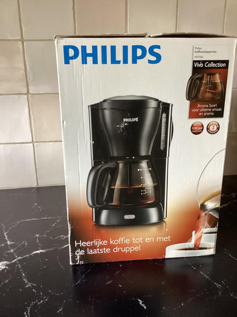 Philips Koffiezetapparaat, Witgoed en Apparatuur, Koffiezetapparaten, Ophalen, 10 kopjes of meer, Koffiemachine, Gemalen koffie