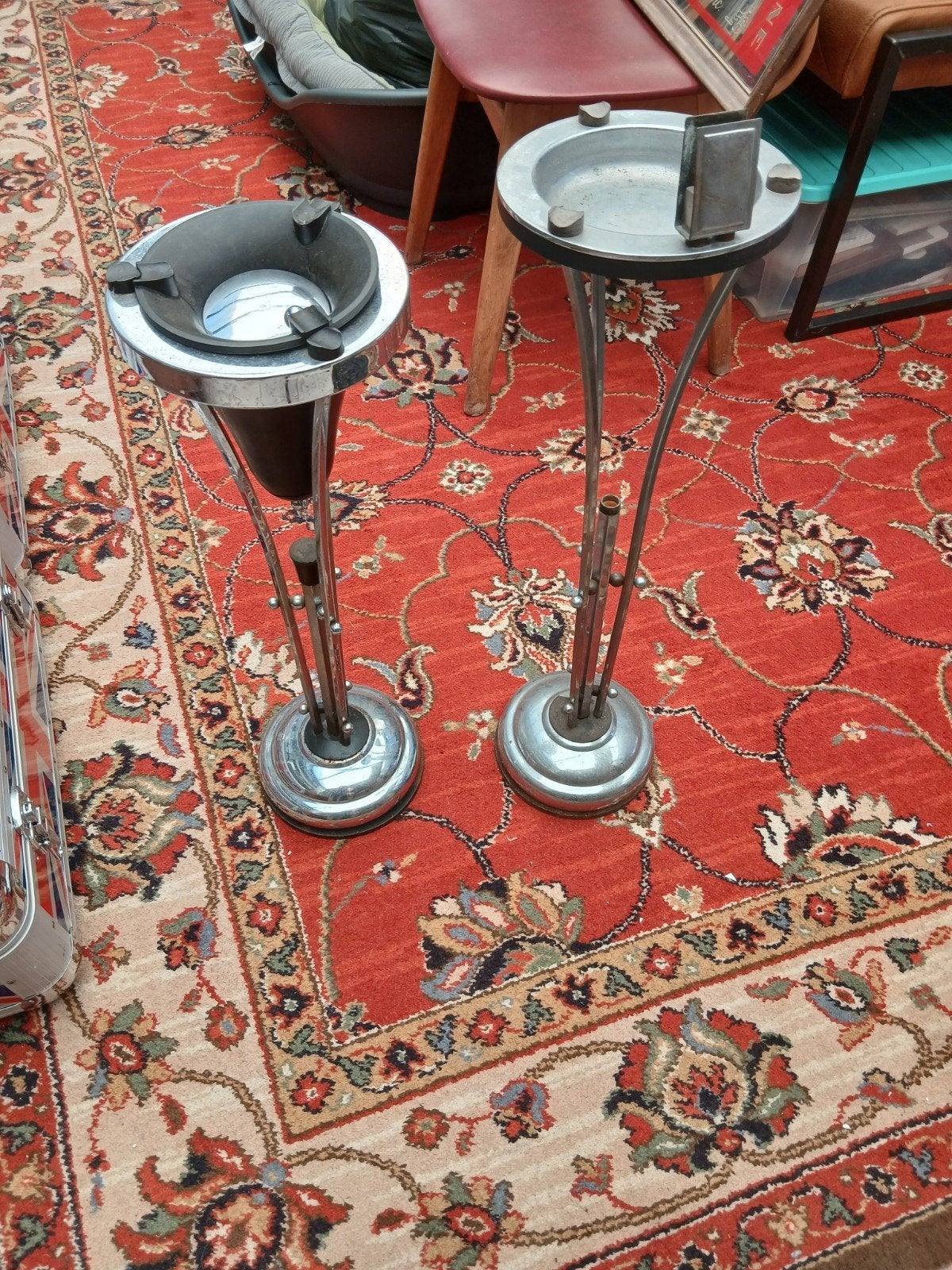 Art Deco staande asbakken jaren 50, Ophalen of Verzenden, Gebruikt, Tabaksdoos of Verpakking