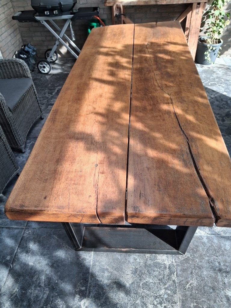 Tuintafel, Ophalen, Gebruikt, Rechthoekig, Hout