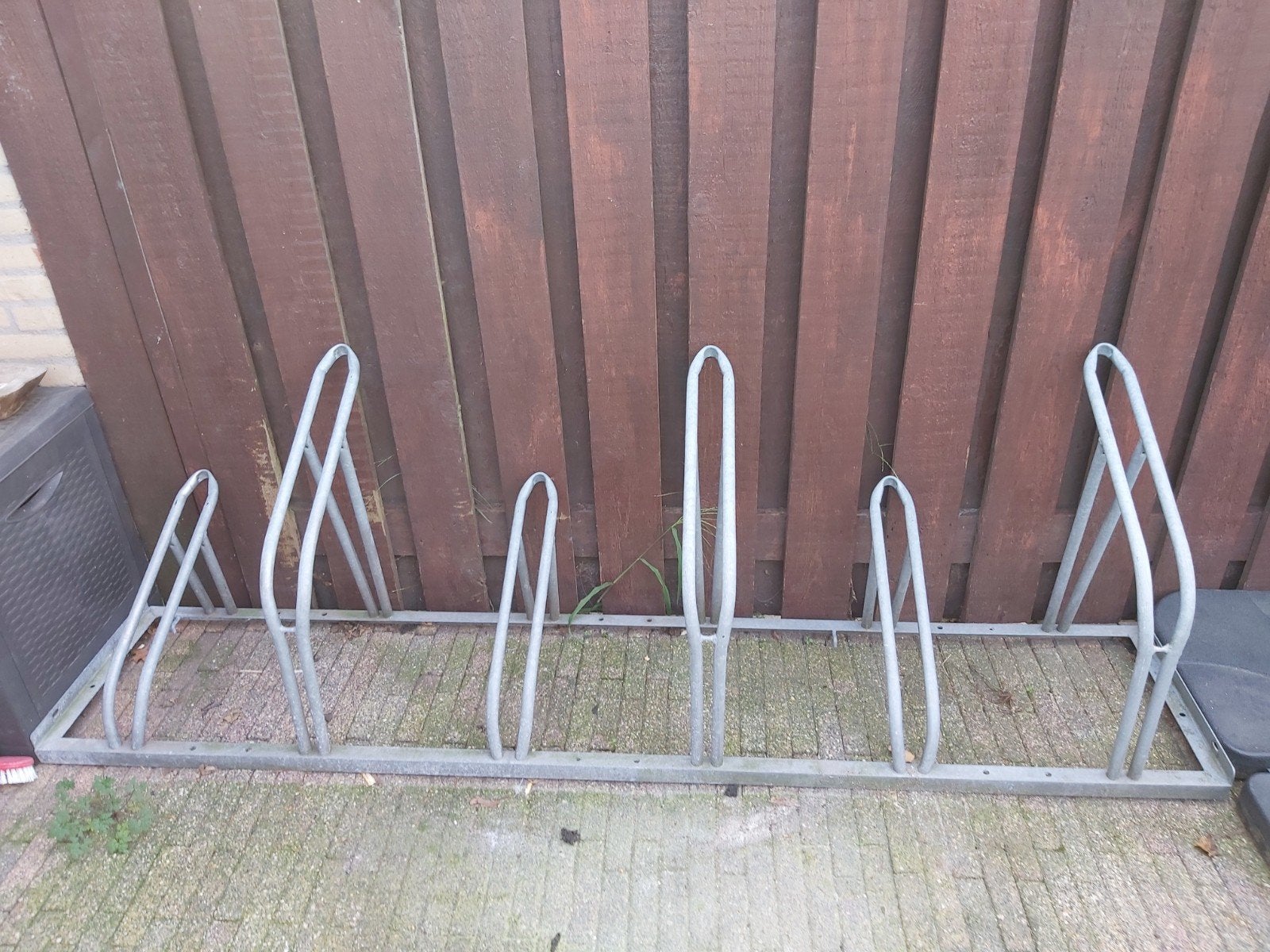 Stevige fietsenrek voor 6 fietsen, Ophalen, Gebruikt