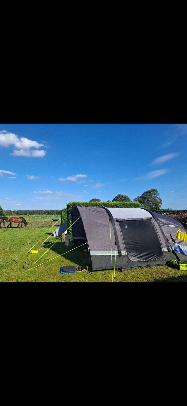 Obelink  oppompbare koepeltent, Caravans en Kamperen, Tenten, Ophalen, Zo goed als nieuw, Tot en met 4