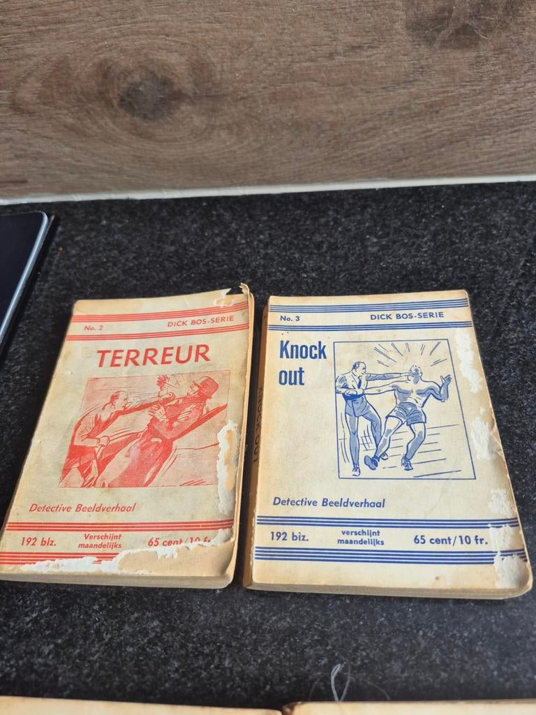 Dick Bos Detective Serie - Zeldzame Vintage Stripboeken, Boeken, Stripboeken, Meerdere stripboeken, Ophalen of Verzenden, Gelezen
