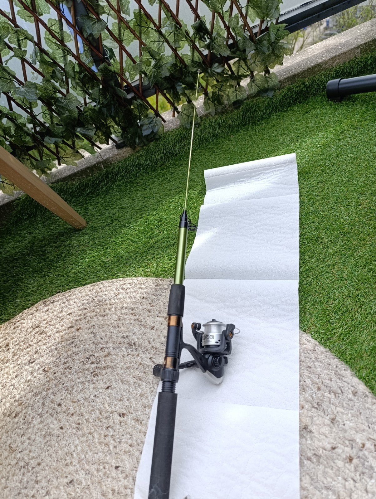 Vishengel met molen - Compleet en klaar voor gebruik, Ophalen of Verzenden
