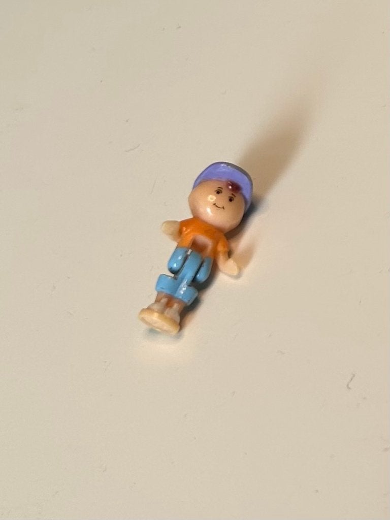 Vintage Polly Pocket Figuurtje Joey 1996 uit Ponyville Set, Ophalen of Verzenden, Gebruikt