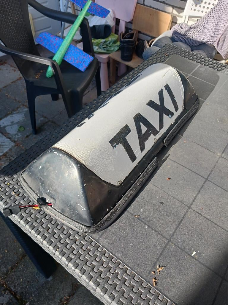 Vintage Taxi Dakbord - Decoratie of Project, Auto diversen, Overige Auto diversen, Ophalen of Verzenden