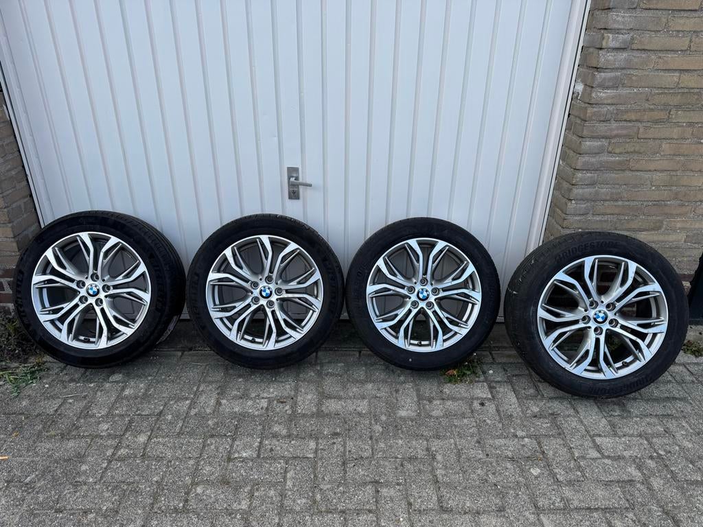 BMW 18” velgen (Style 566) met zomerbanden, Auto diversen, Autosport-onderdelen, Ophalen, Gebruikt