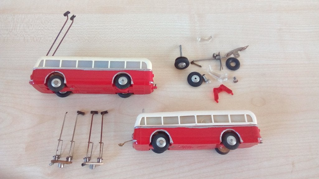Eheim trolly bus met diverse onderdelen, Overige merken, Gebruikt, Gelijkstroom of Wisselstroom, Overige typen