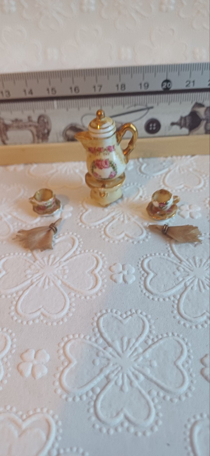 Koffie serviesje, Verzamelen, Ophalen of Verzenden, Zo goed als nieuw, Poppenhuis